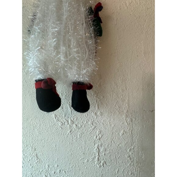 Holiday Time Santa Claus Floppy Figurine Decoration Fuzzy Beard & Mittens NWT - Picture 13 of 13